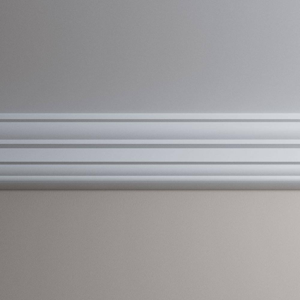 Ekena Millwork Henry 7.875 in. D x 12.625 in. W x 96 in. L Polyurethane Crown Moulding