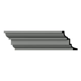 Ekena Millwork Henry 7.875 in. D x 12.625 in. W x 96 in. L Polyurethane Crown Moulding
