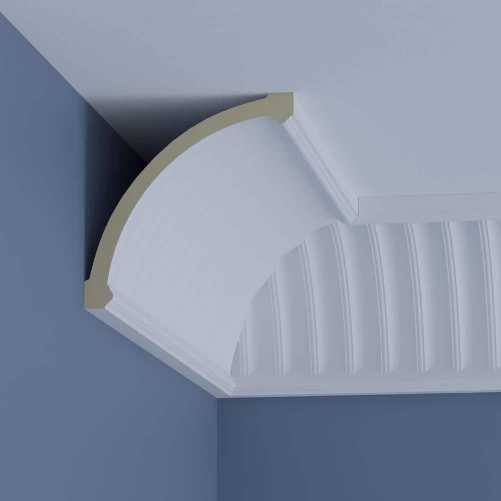 Ekena Millwork Esenia 9.5 in. D x 13.375 in. W x 47 in. L Polyurethane Crown Moulding