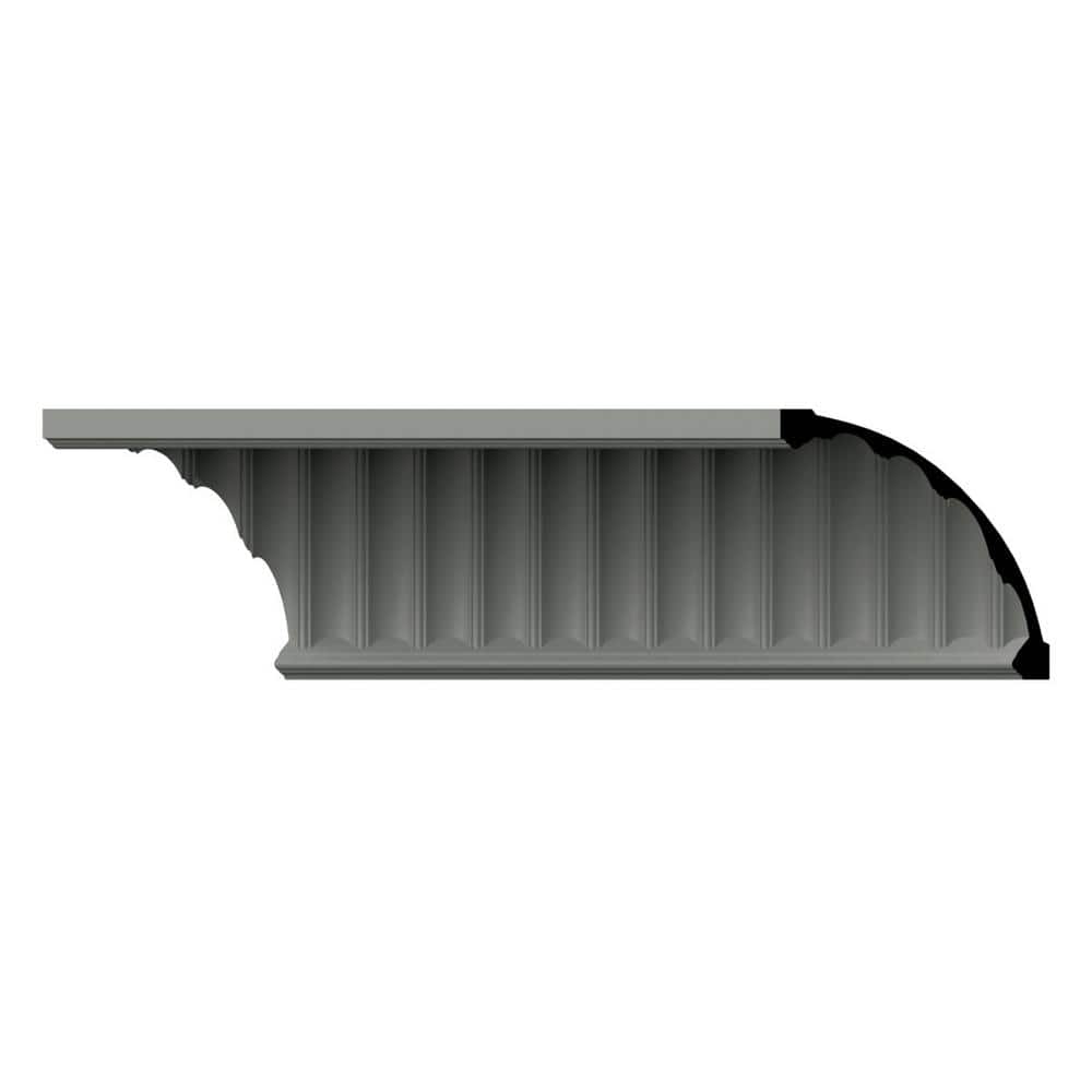Ekena Millwork Esenia 9.5 in. D x 13.375 in. W x 47 in. L Polyurethane Crown Moulding