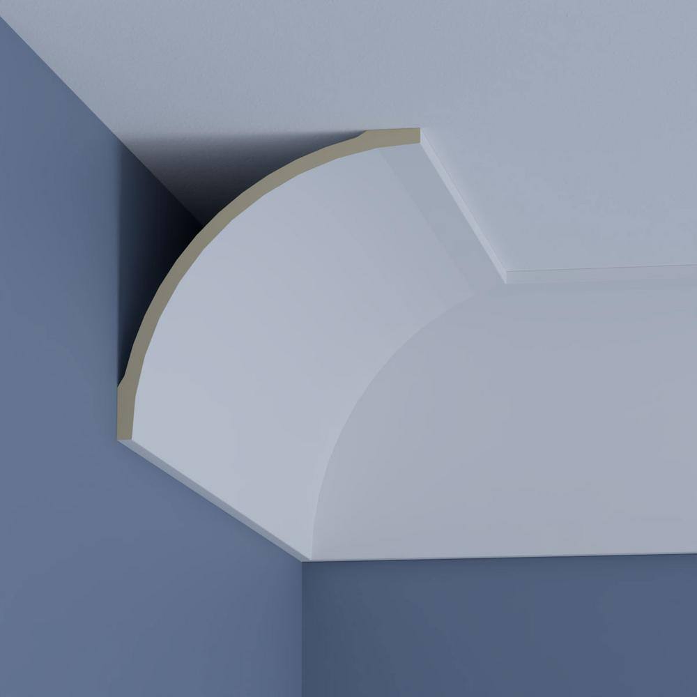 Ekena Millwork Faith 9.875 in. D x 14 in. W x 48 in. L Polyurethane Crown Moulding