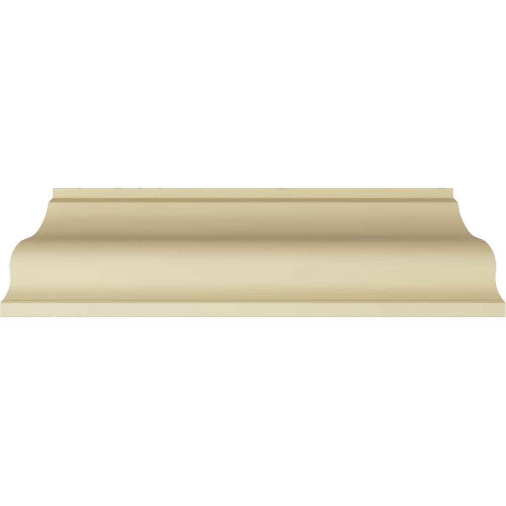 Ekena Millwork 13-3/4 in. x 9-7/8 in. x 94-1/2 in. Polyurethane Marseille Crown Moulding