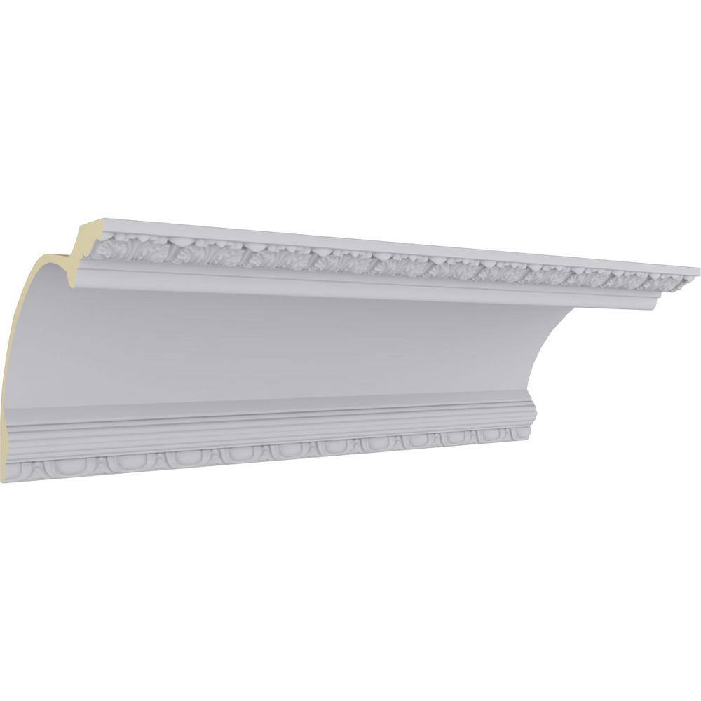 Ekena Millwork 15-3/8 in. x 12 in. x 94-1/2 in. Polyurethane Riley Crown Moulding