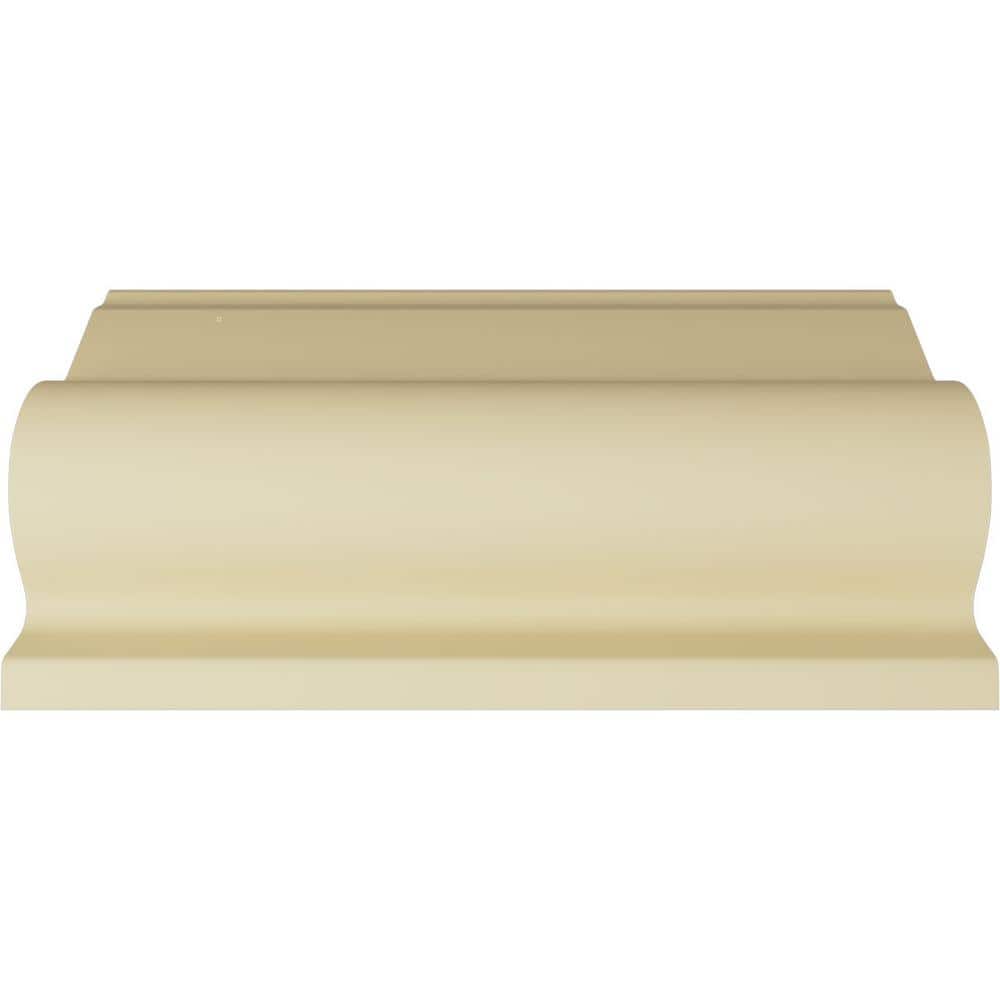 Ekena Millwork 10-1/2 in. x 13 in. x 94-1/2 in. Polyurethane Egg and Dart Acanthus Crown Moulding