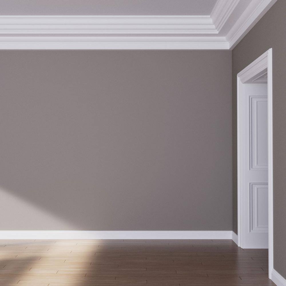 Ekena Millwork Jenna 16.375 in. D x 21.875 in. W x 96 in. L Polyurethane Crown Moulding