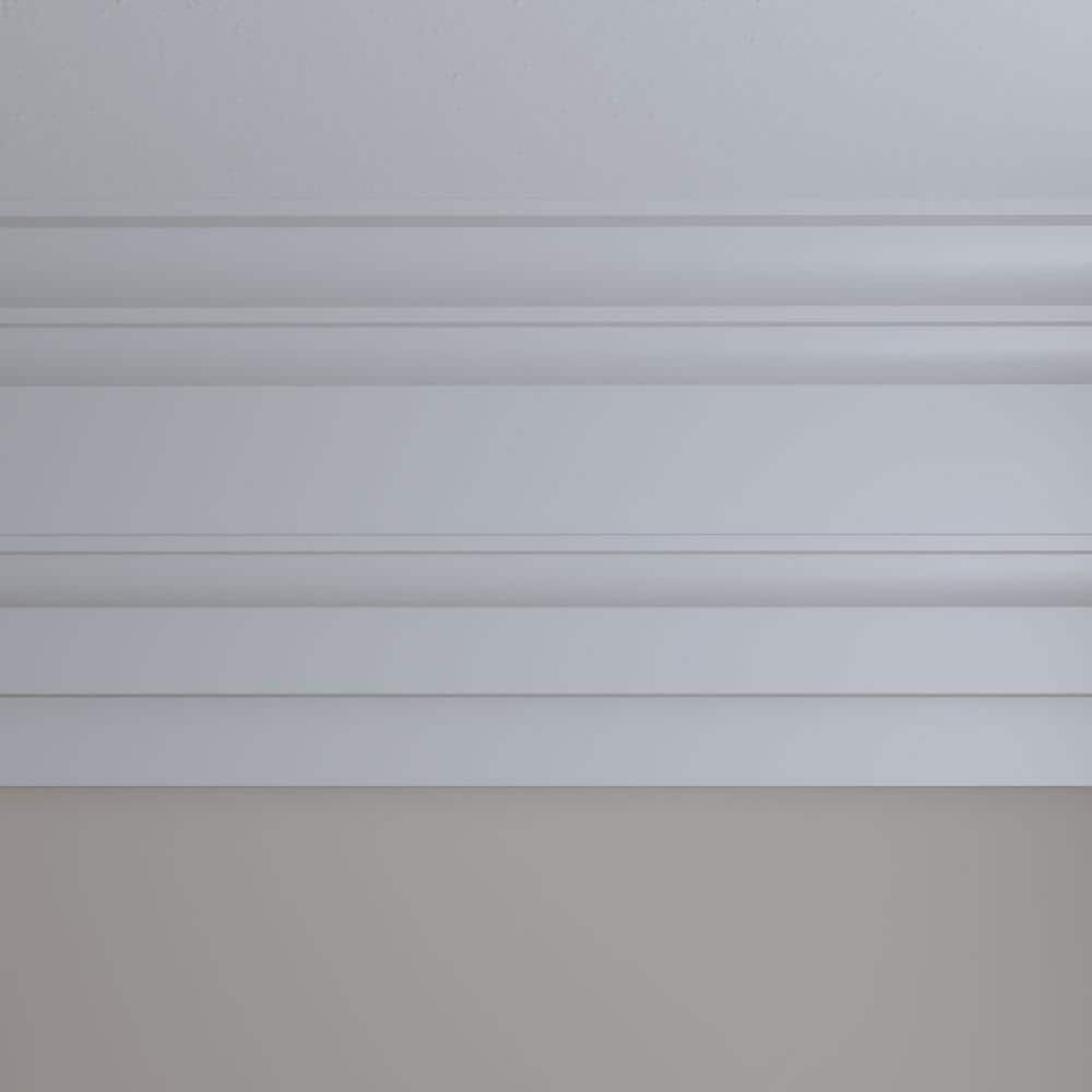 Ekena Millwork Traditional Massive Smooth 8.375 in. D x 8.375 in. W x 94.5 in. L Polyurethane Crown Moulding