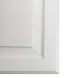 WG Wood Products 15.5 in. W x 71 in. H x 3.5 in. D Cutlass Raised Panel White Recessed Solid Wood Medicine Cabinet without Mirror