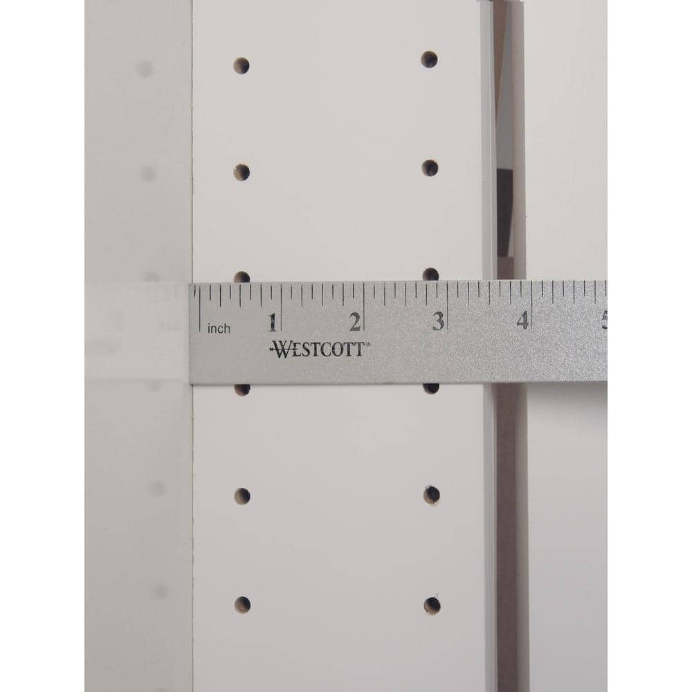 WG Wood Products 15.5 in. W x 71 in. H x 3.5 in. D Cutlass Raised Panel White Recessed Solid Wood Medicine Cabinet without Mirror
