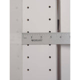 WG Wood Products 15.5 in. W x 71 in. H x 3.5 in. D Cutlass Raised Panel White Recessed Solid Wood Medicine Cabinet without Mirror
