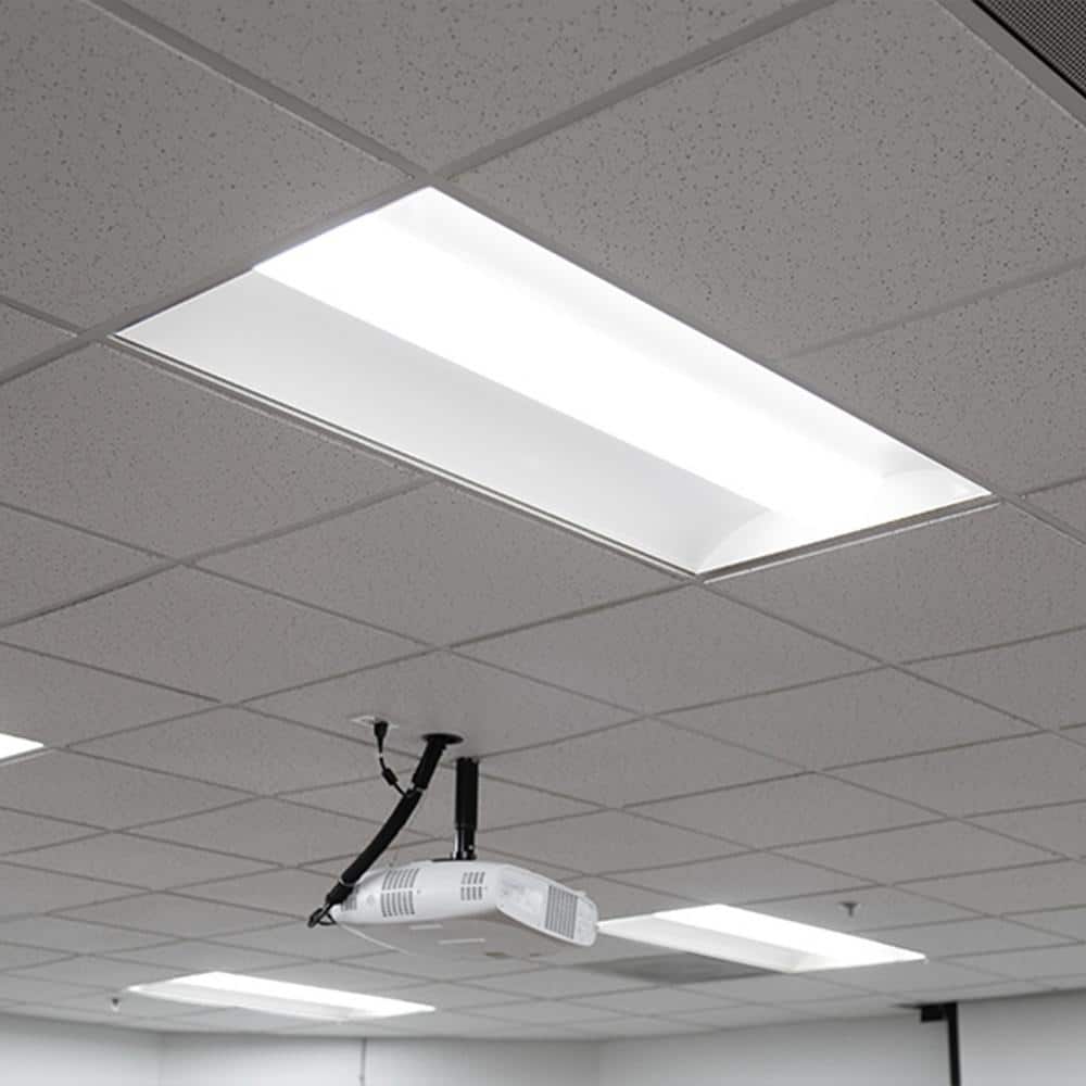 ENERGETIC LIGHTING 2 ft. x 4 ft. 5895Lumens LED Recessed Lay-In Troffer kit Panel Light CCT and Wattage Selectable with Occupancy Sensor