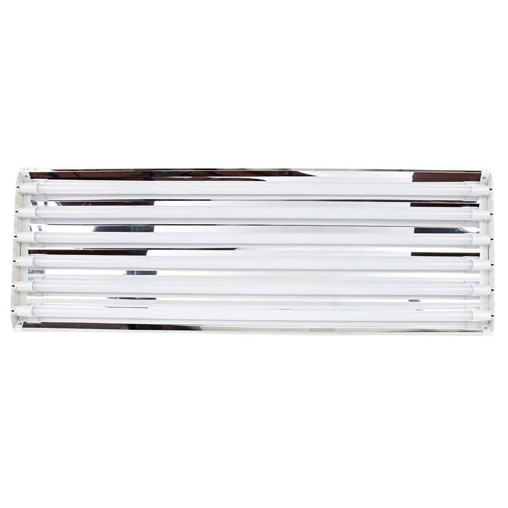 EnviroLite 4 ft. 6-Light T8 LED White High Bay Light, 4000K