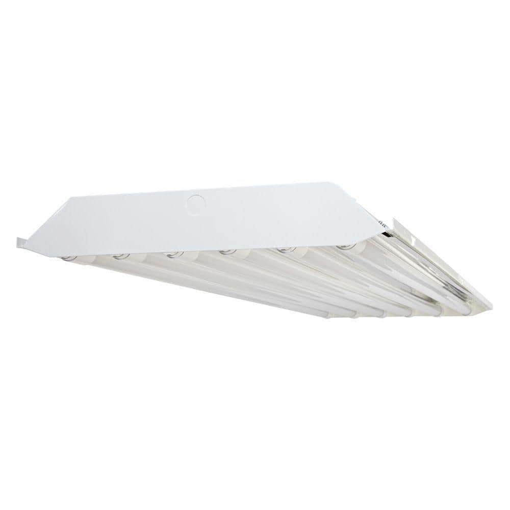 EnviroLite 4 ft. 6-Light T8 LED White High Bay Light, 4000K