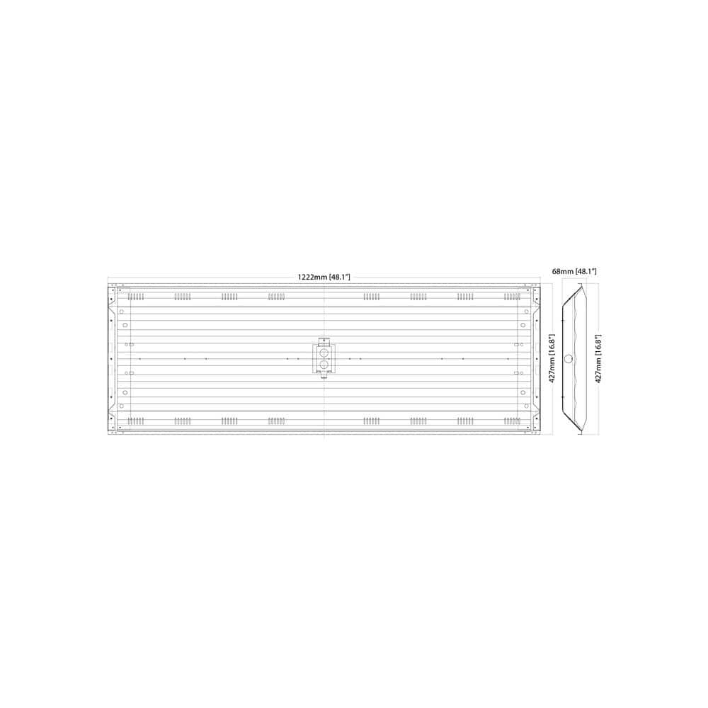 EnviroLite 4 ft. 6-Light T8 LED White High Bay Light, 5000K