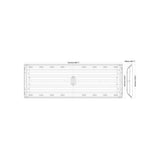EnviroLite 4 ft. 6-Light T8 LED White High Bay Light, 5000K