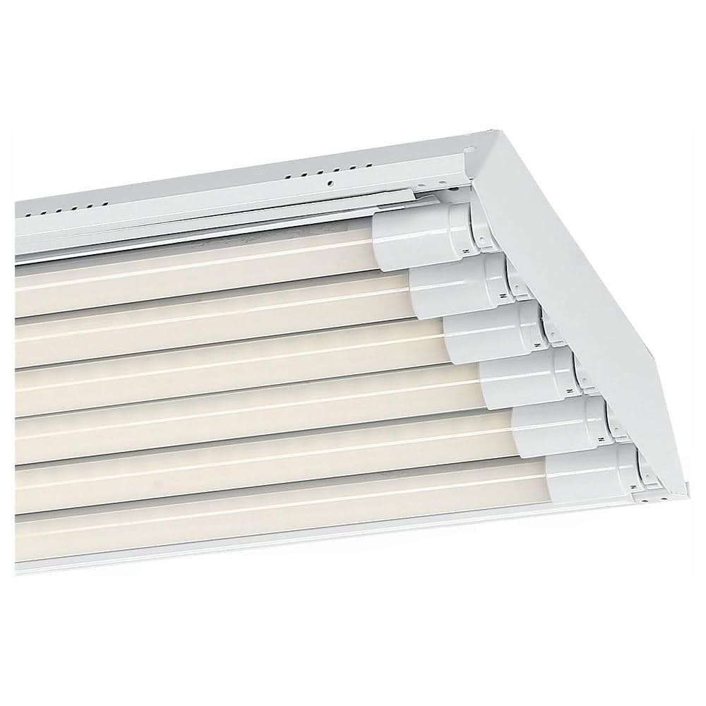 EnviroLite 4 ft. 6-Light T8 LED White High Bay Light, 5000K