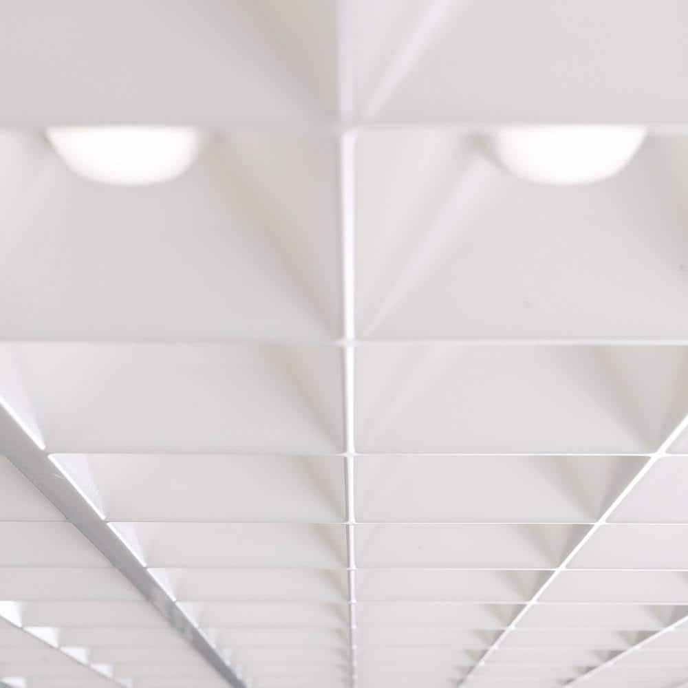 EnviroLite Nonglare 2 ft. x 4 ft. 5000 Lumens Integrated LED Parabolic Light Cell Grid Backlit Recessed Troffer Panel Light