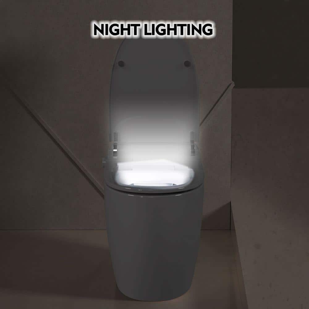 EPOWP Smart Toilet with Heated Seat and Foot Sensor Flush