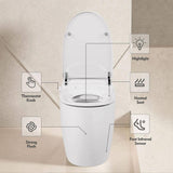 EPOWP Smart Toilet with Heated Seat and Foot Sensor Flush