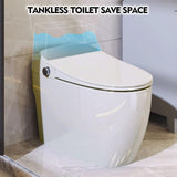 EPOWP Smart Toilet with Heated Seat and Foot Sensor Flush