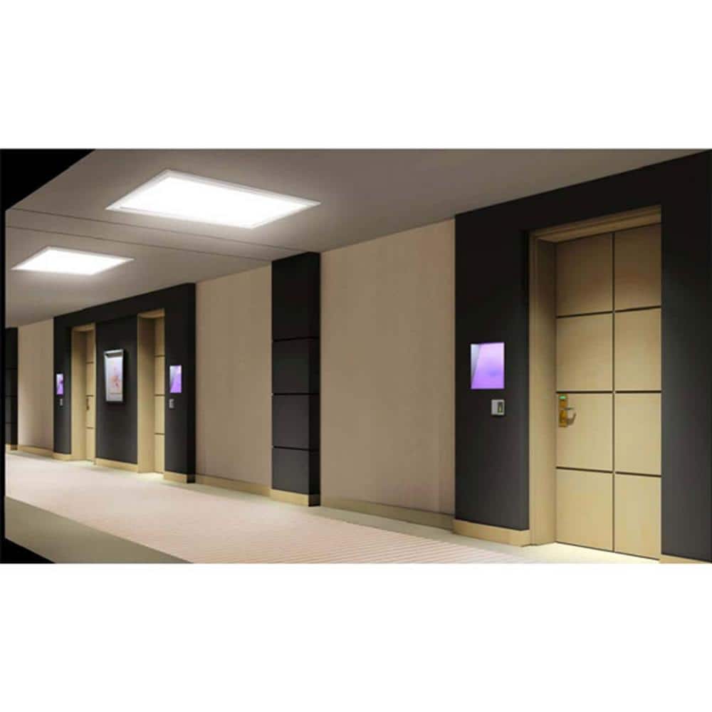 eSenLite 2 ft. x 4 ft. Integrated LED Panel Light Troffer Backlit 6500LM 630W Equivalent White Dim CCT Color Changeable (8-PC)