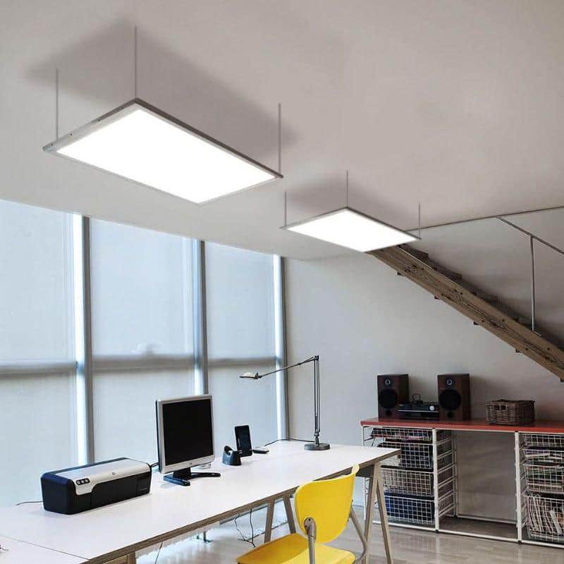 eSenLite 1 ft. x 4 ft. 400W Equivalent 4200LM White Dimmable Color CCT Thin Aluminum Integrated LED Panel Light Troffer (2-PK)