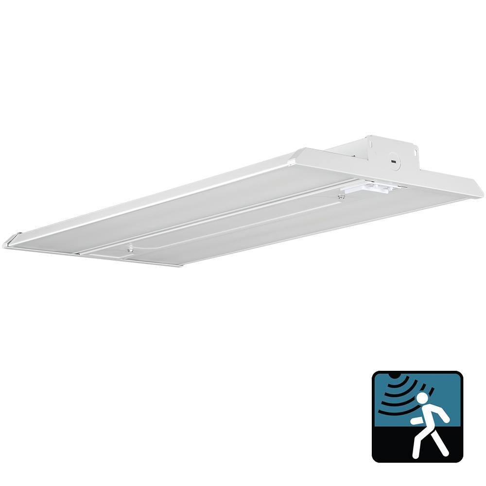 ETI LIGHTING 2 ft. 400-Watt Equivalent Motion Sensor 18000 Lumens Integrated LED White High Bay Light 120-277 Volt 5000K