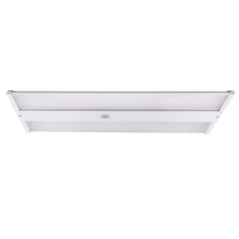 ETI LIGHTING 2 ft. 200-Watt Equivalent Integrated LED White Compact Linear High Bay Light with PIR Occupancy Sensor 8400-15800 Lumens
