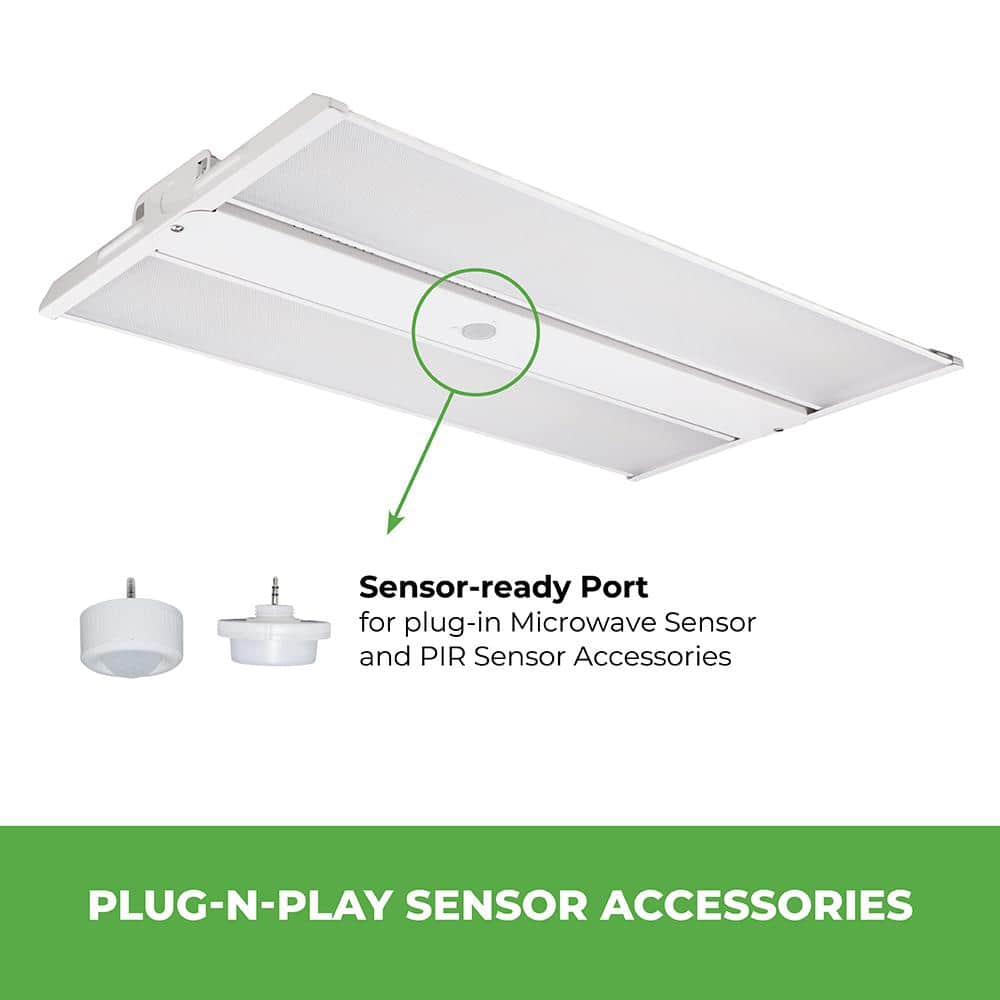 ETI LIGHTING 2 ft. 400-Watt Equivalent 25,500-31,500 Lumens Compact Linear Integrated LED Dimmable White High Bay Light 4000K 5000K
