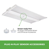 ETI LIGHTING 2 ft. 400-Watt Equivalent 25,500-31,500 Lumens Compact Linear Integrated LED Dimmable White High Bay Light 4000K 5000K