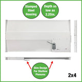 ETI LIGHTING 2 ft. x 4 ft. Center Basket Integrated LED Troffer Light 39W/32W/29W/24W 5850-Lumens 3500K 4000K 5000K Dimmable (8-Pack)