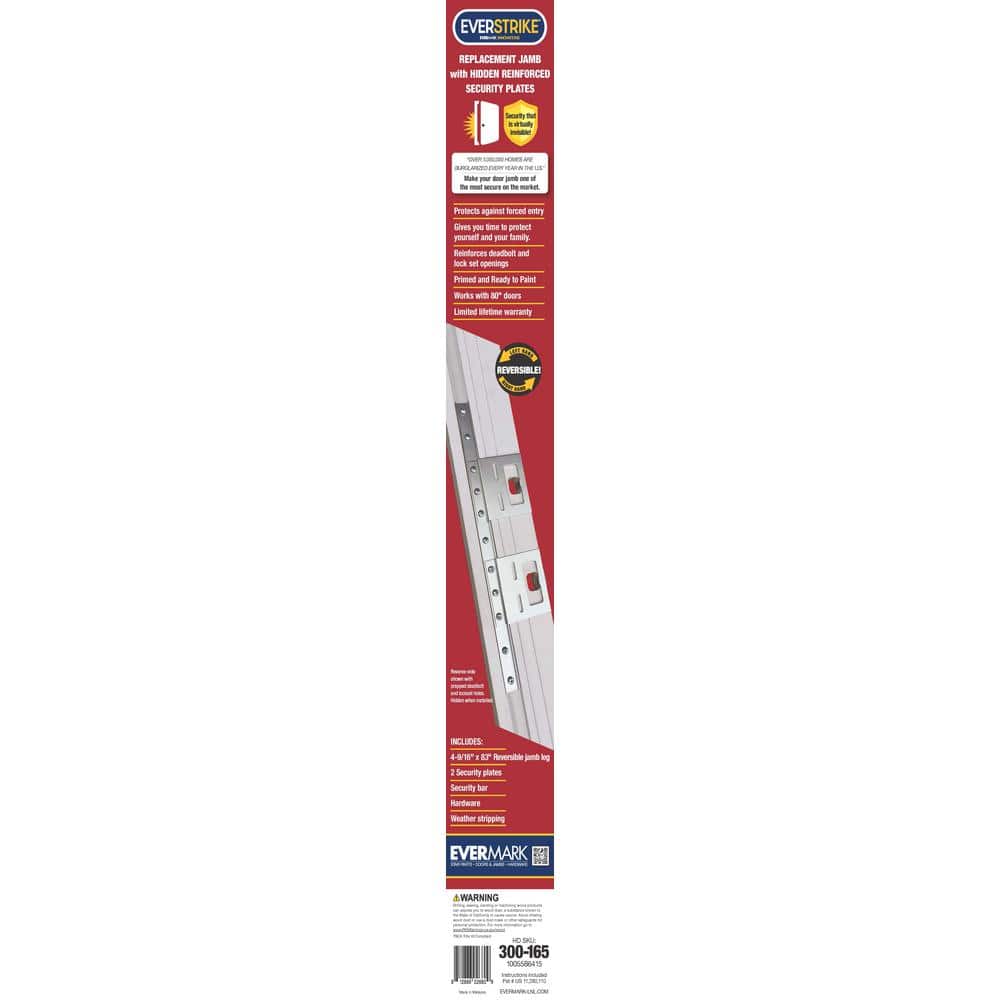 EVERMARK Stair Parts 4-9/16 in. x 83 in. Everstrike Reversible Exterior Jamb Leg