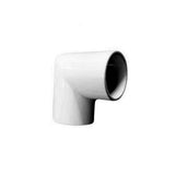 EZ Handrail 1.9 in. Aluminum Round ADA Handrail White 90 Degree Miter Elbow