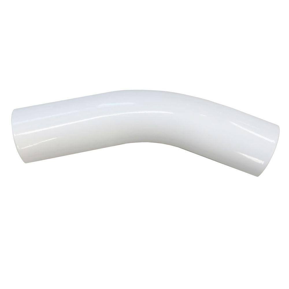 EZ Handrail White Aluminum Stair Slope Hand Rail Elbow