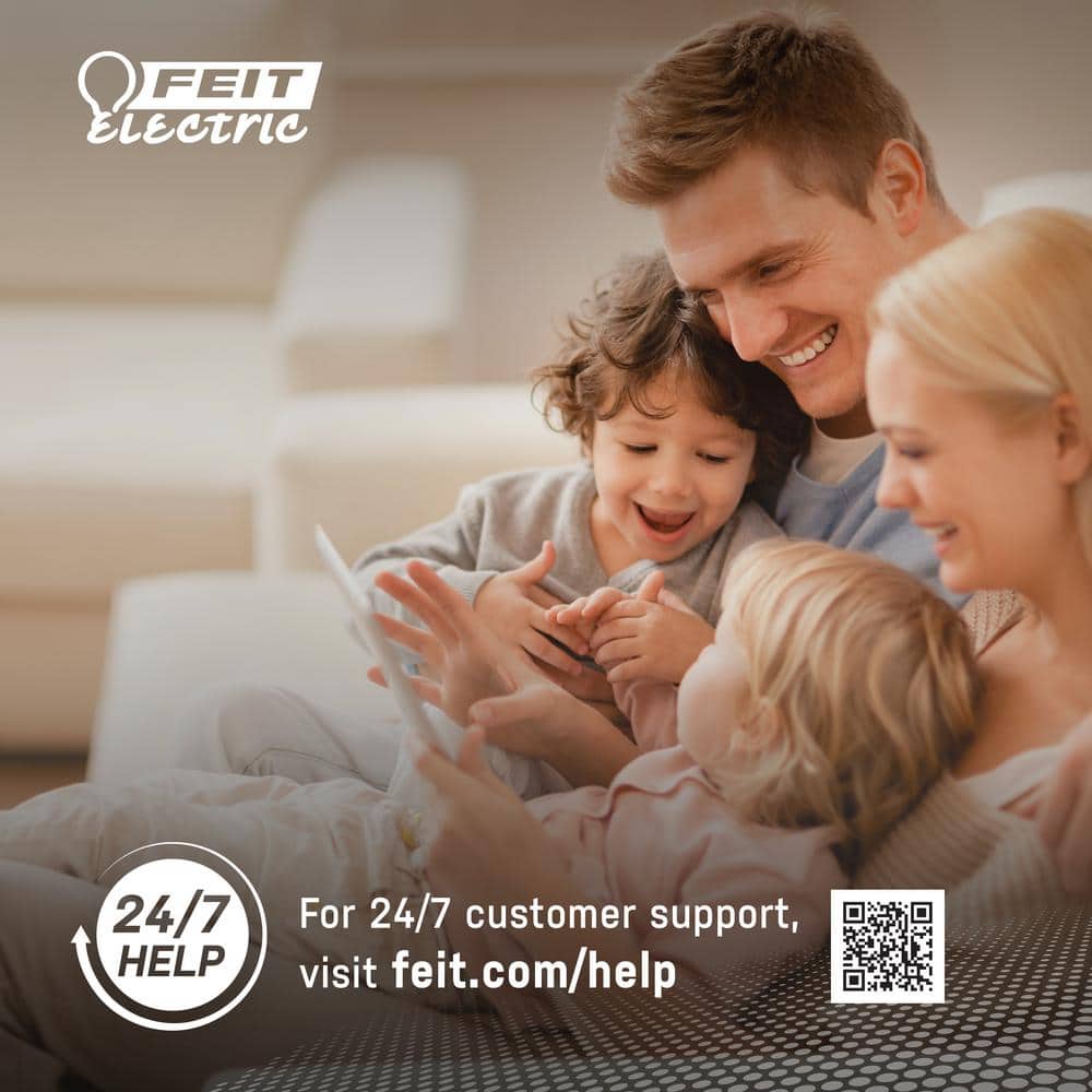 Feit Electric Smart Wi-Fi Connected White Dimmer Switch for Dimmable 150W LED and 450W Incandescent Bulbs/Single-Pole or 3-Way(3-Pack)