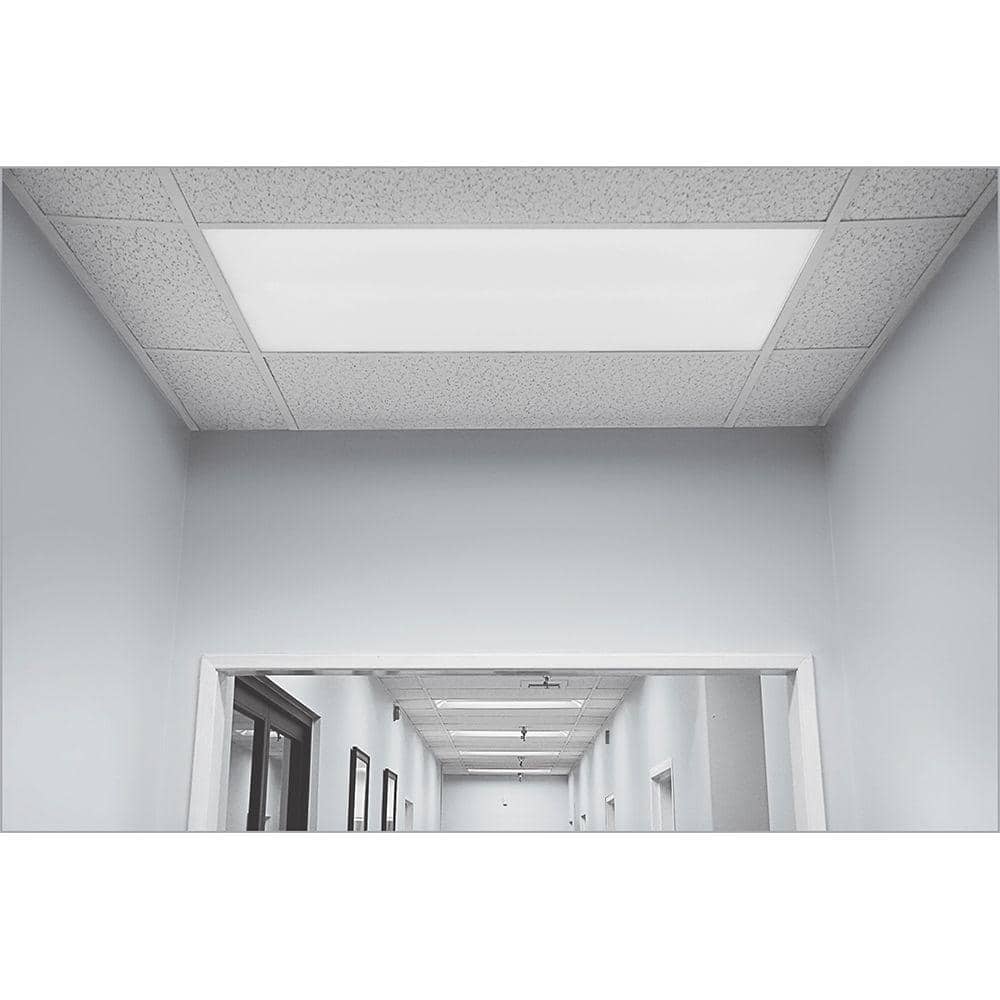 Feit Electric 24 in. W x 48 in. L 4500 Lumens 52-Watt Integrated LED Edge-Lit Flat Panel T-Bar Grid Troffer/Flushmount Color Changing