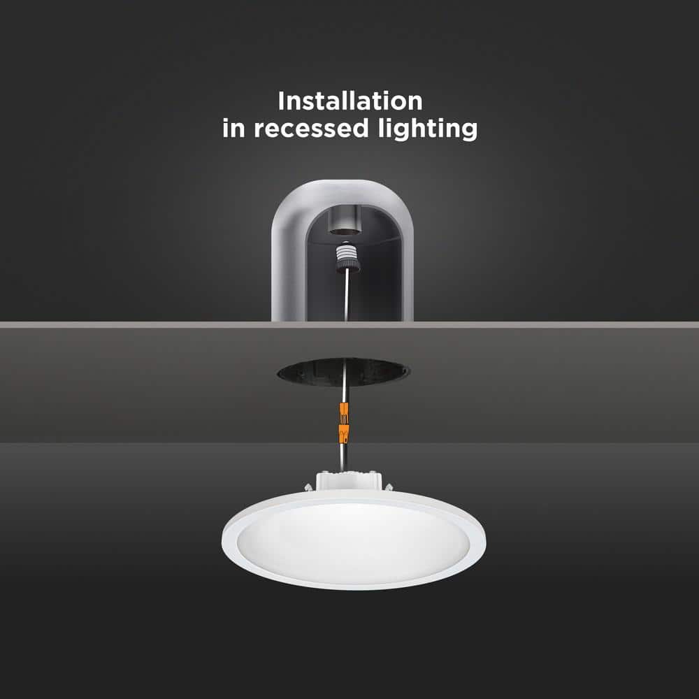 Feit Electric 10.5-Watt Integrated LED Flush Mount 7.5 in. White Round Dimmable Flat Panel Ceiling with Color Change 5CCT