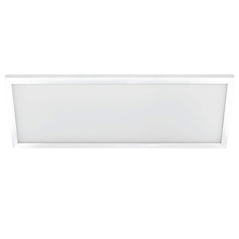 Feit Electric 1 ft. x 4 ft. 4000K Bright White 4000 Lumens Dimmable White Integrated LED White Edge-Lit Flat Panel Ceiling Flushmount