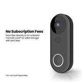 Feit Electric HD 1080P Hardwired Wi-Fi Smart Outdoor Black Doorbell Surveillance Home Security Camera Motion Sound Detection (3-Pack)
