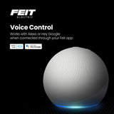 Feit Electric HD 1080P Hardwired Wi-Fi Smart Outdoor Black Doorbell Surveillance Home Security Camera Motion Sound Detection (3-Pack)
