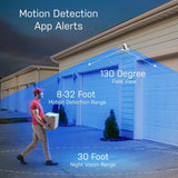 Feit Electric Battery Powered Outdoor Wall Mount Wi-Fi Smart IP Security Camera Motion & Sound Detection Microphone/Speaker (3-Pack)