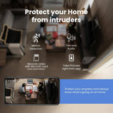 Feit Electric HD 1080P 10-Watt A23 LED Wi-Fi Smart IP Surveillance Home Security Camera Light Bulb, No Hub Required, Daylight (4-Pack)