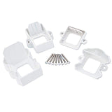 Fiberon ArmorGuard Classic White Plastic Stair Rail Hardware Kit