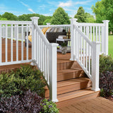 Fiberon ArmorGuard Classic White Plastic Stair Rail Hardware Kit