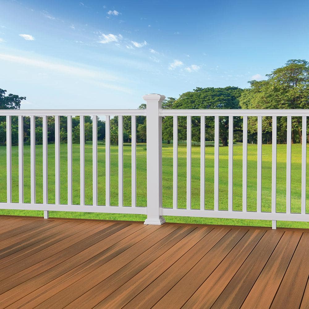 Fiberon ArmorGuard Deluxe White Plastic Line Rail Hardware Kit