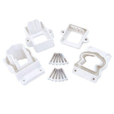 Fiberon ArmorGuard Deluxe White Plastic Stair Rail Hardware Kit