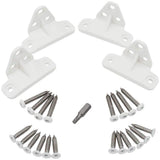 Fiberon ArmorGuard Regency/Enclave White Nylon Line Rail Hardware Kit