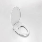ROSWELL Taranto Quick-Release Elongated Toilet Seat with Bidet in White