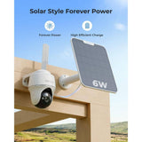 REOLINK Go Series Solar Powered 4G LTE Outdoor 4K PT Wireless Home Security Camera, Smart Animal Detect, 64GB Local Storage
