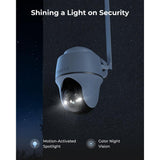 REOLINK Go Series Solar Powered 4G LTE Outdoor 4K PT Wireless Home Security Camera, Smart Animal Detect, 64GB Local Storage
