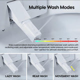 FORCLOVER 12-in-1 Dual Flush Elongated Smart Toilet with Heated Seat & Dryer in White